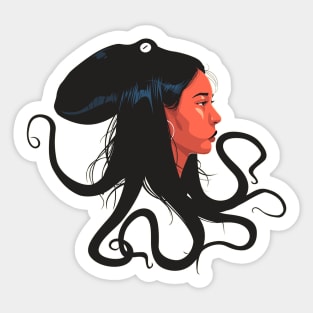 Octopi Head Sticker